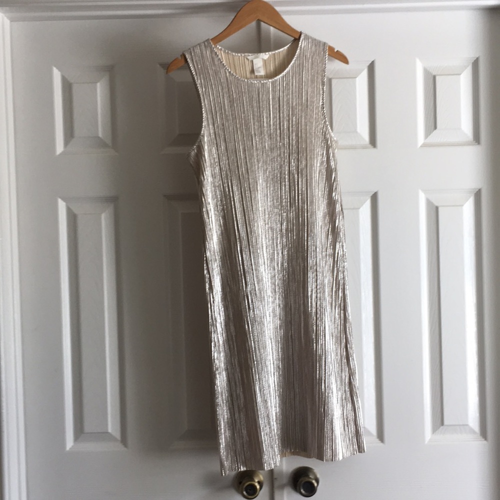 Gold Lamé dress from H&M
